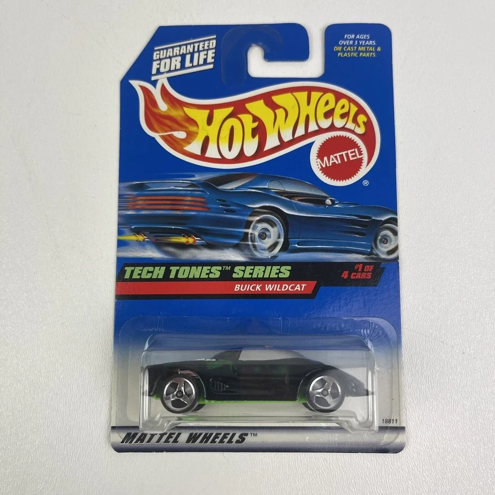 1998 Hot Wheels Buick Wildcat 745 Black Spoke Tech Tones Series 1 Of 4